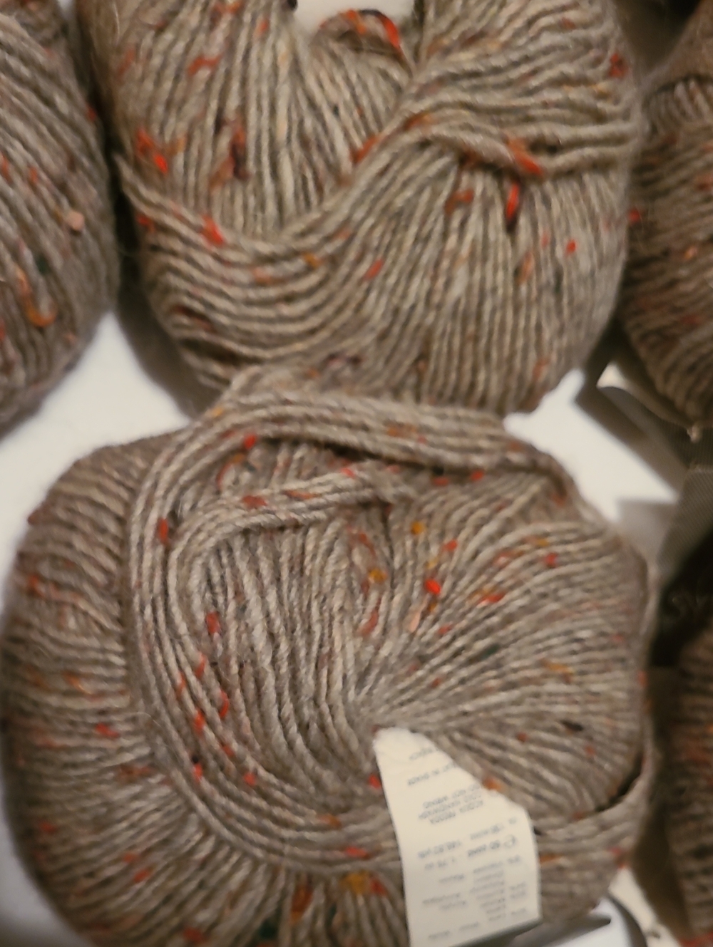 Yarn Filatura Di Crosa Sympathie Tweed, 12 Skeins, Grey Knit Crochet Crafts - Picture 6 of 13